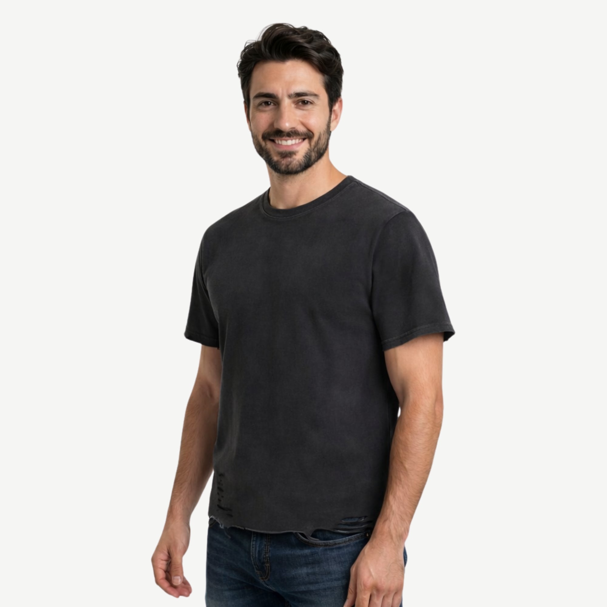 Men’s +98 From iran Snow Washed Raw-Hem T-Shirt