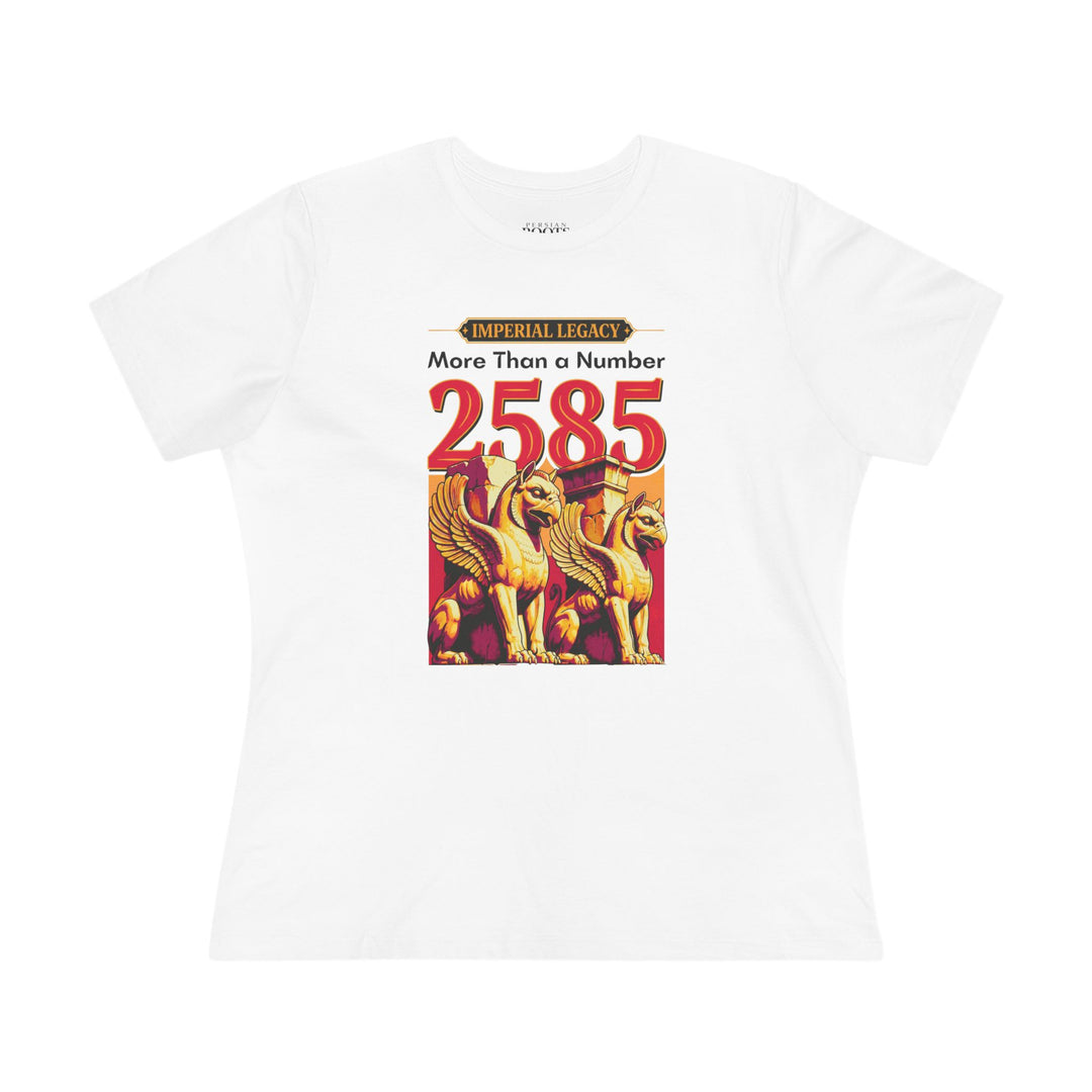 White Achaemenid Griffin 2585 Tee Women