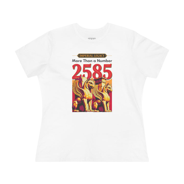 White Achaemenid Griffin 2585 Tee Women