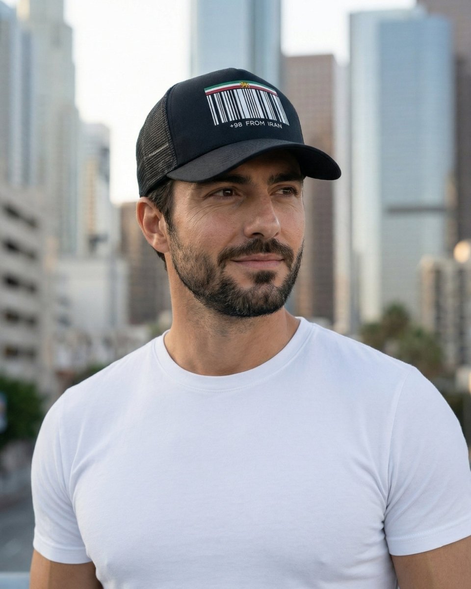 +98 From Iran Trucker Cap - Persian Roots