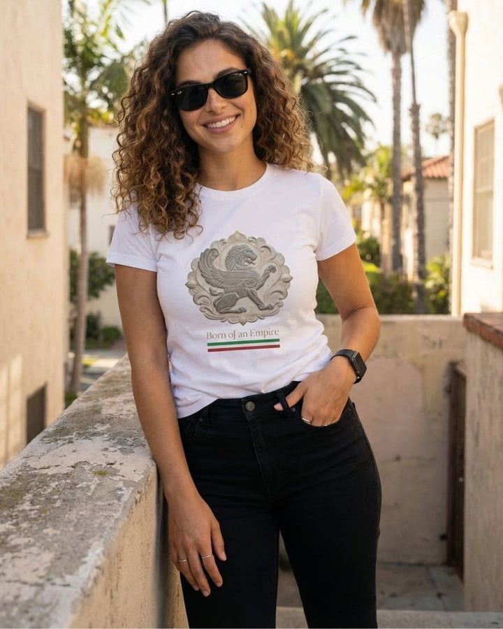 Achaemenid Winged Lion Tee Women - Persian Roots