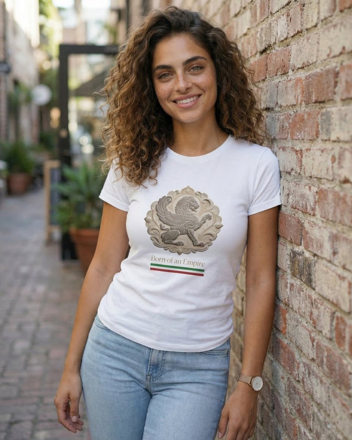 Achaemenid Winged Lion Tee Women - Persian Roots