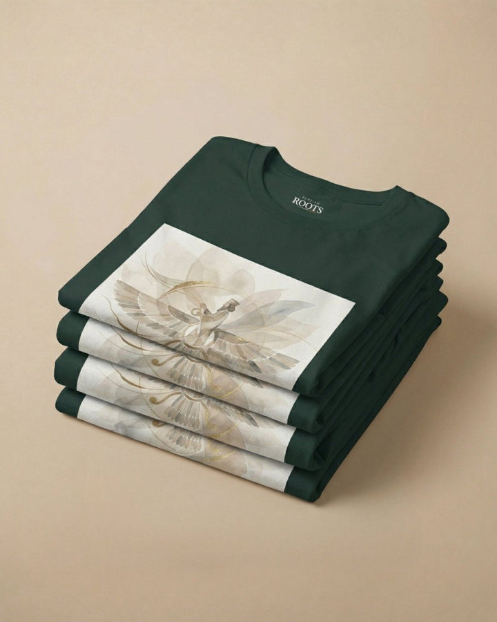 Faravahar Calm Forest T-Shirt – Men - Persian Roots