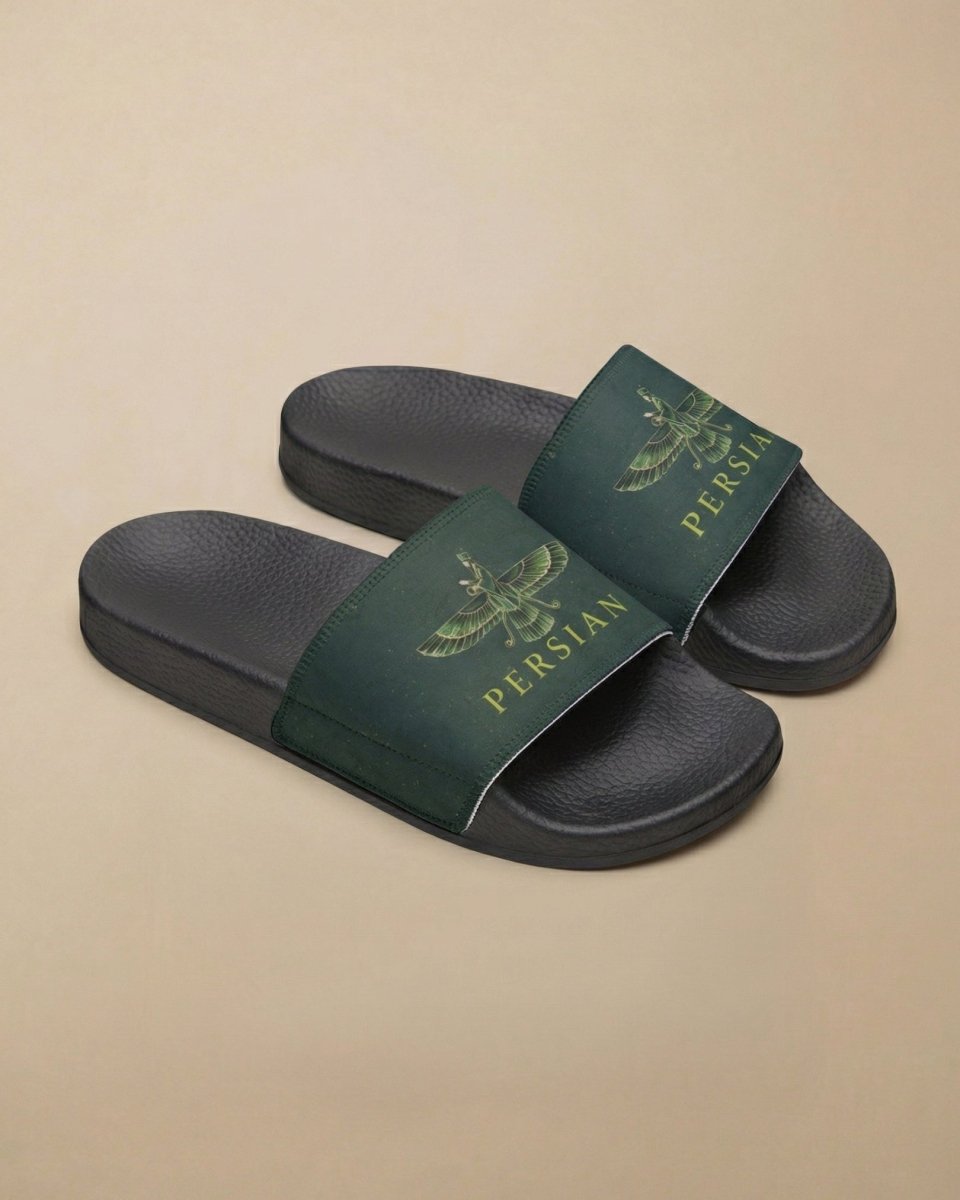 Faravahar Forest Slide Sandals – Men - Persian Roots