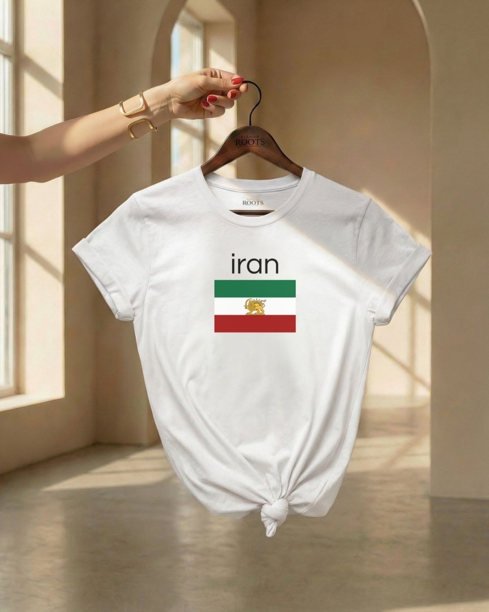 Iran Lion &amp; Sun Tee – Women’s - Persian Roots
