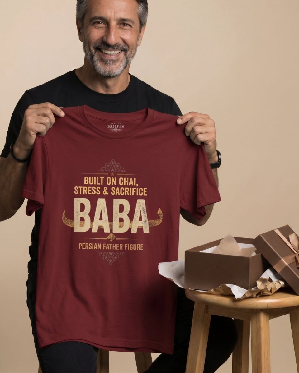 Iranian Father Figure Graphic T-Shirt - Persian Roots