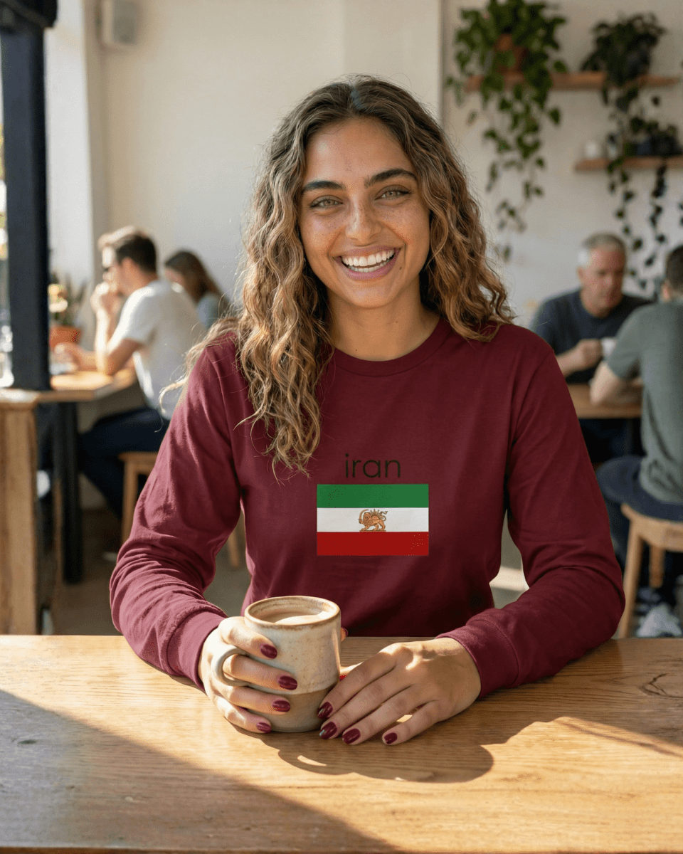 Long Sleeve Lion & Sun Tee – Women’s - Persian Roots