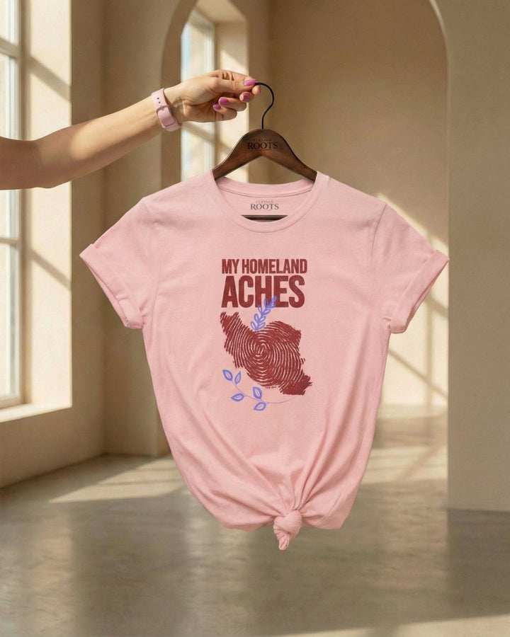 My Homeland Aches Graphic Tee – Women’s - Persian Roots