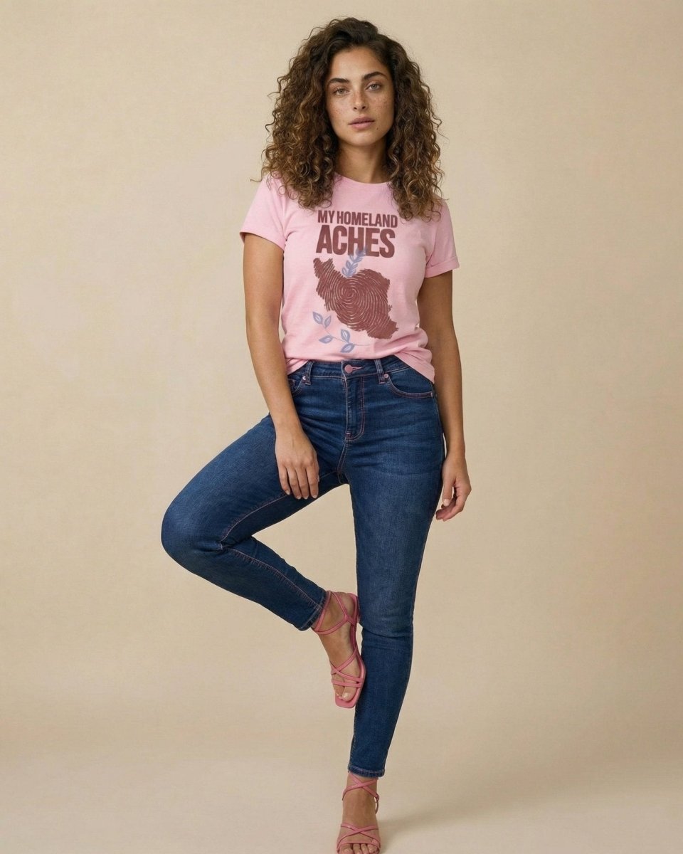 My Homeland Aches Graphic Tee – Women’s - Persian Roots