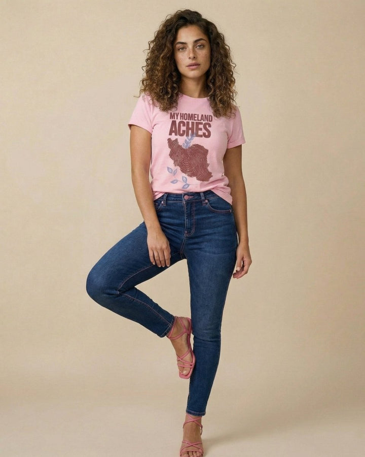 My Homeland Aches Graphic Tee – Women’s - Persian Roots