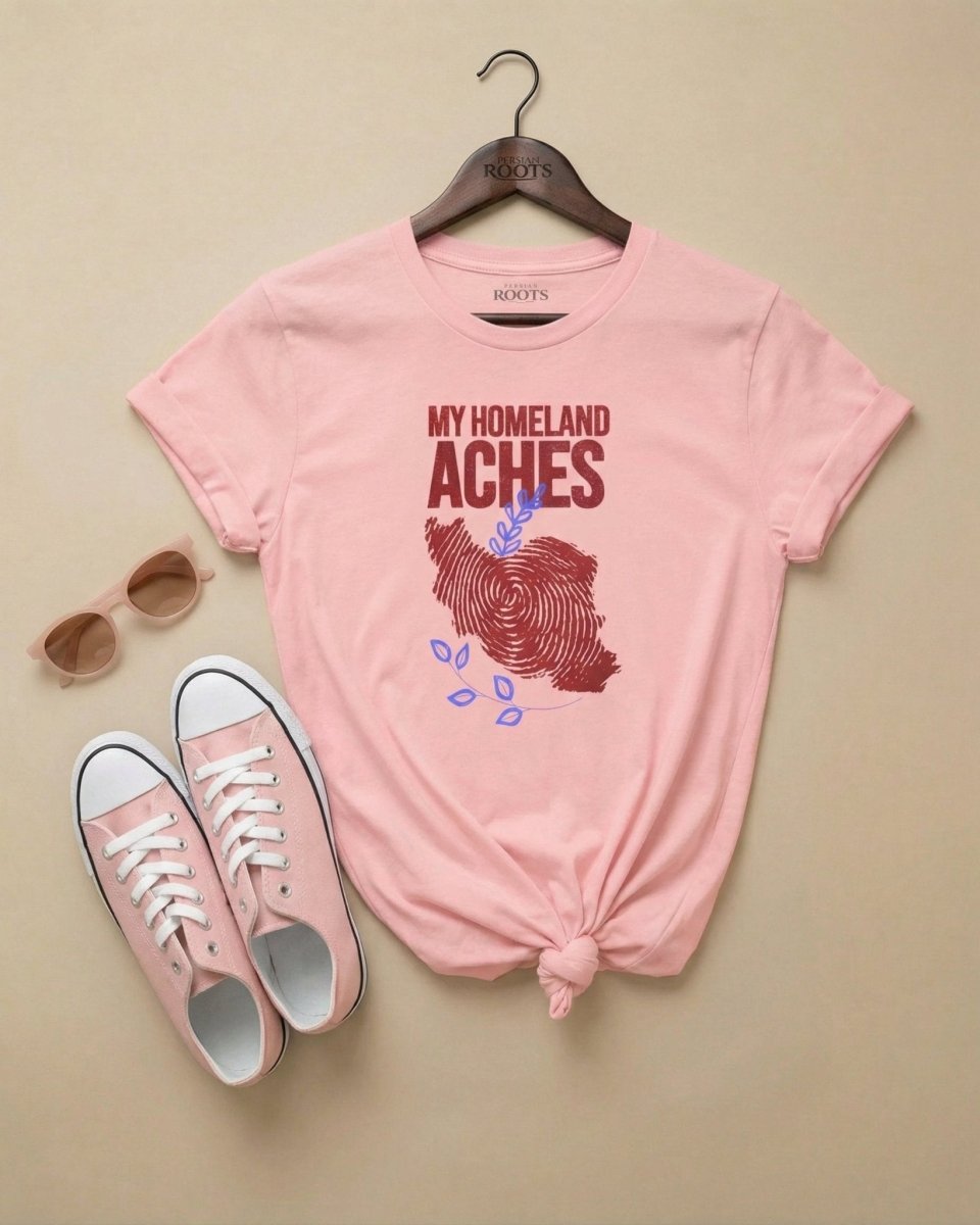 My Homeland Aches Graphic Tee – Women’s - Persian Roots