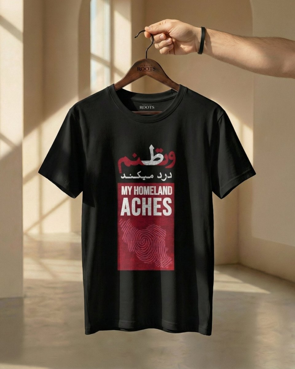 My Homeland Aches Tee – Men - Persian Roots