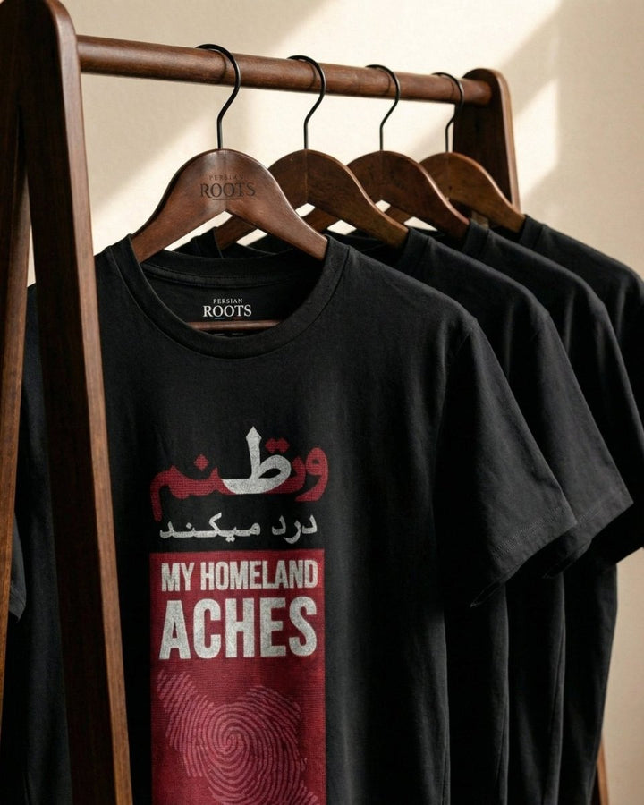 My Homeland Aches Tee – Men - Persian Roots