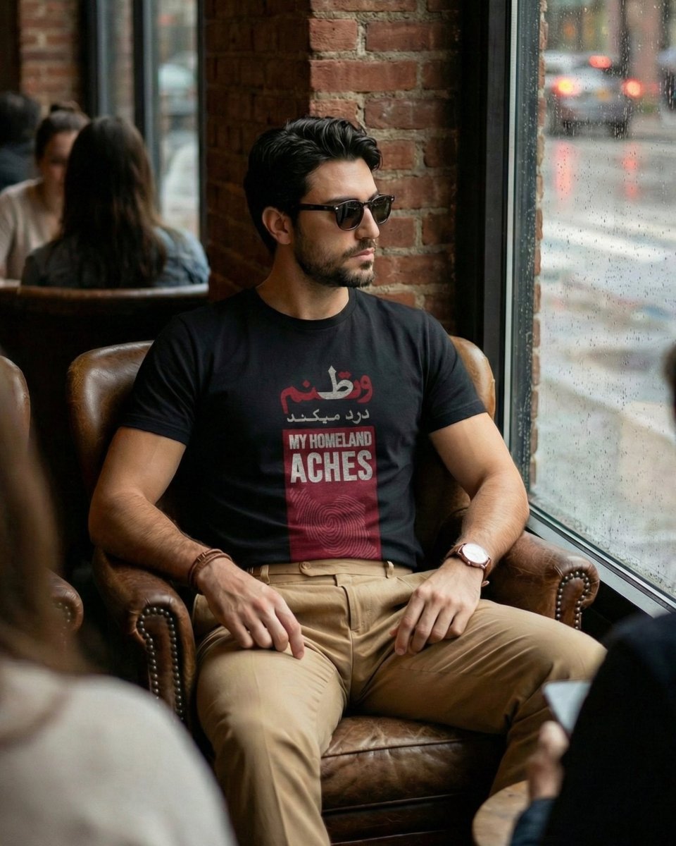My Homeland Aches Tee – Men - Persian Roots