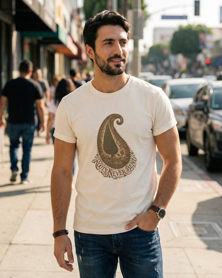 Persian Cypress Paisley Tee - Men’s - Persian Roots