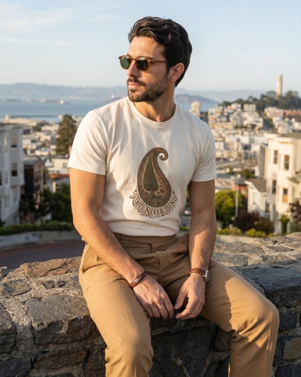 Persian Cypress Paisley Tee - Men’s - Persian Roots