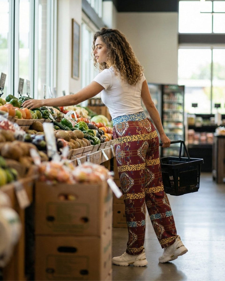 Persian Plaid Lounge Pants – Women’s - Persian Roots
