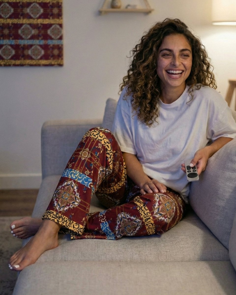 Persian Plaid Lounge Pants – Women’s - Persian Roots