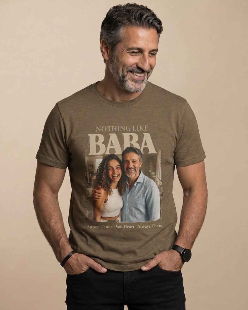Personalized Persian Baba Photo T-Shirt - Persian Roots