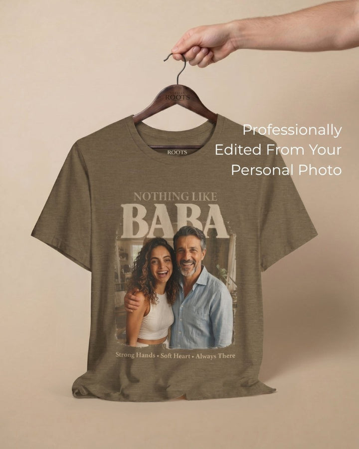 Personalized Persian Baba Photo T-Shirt - Persian Roots