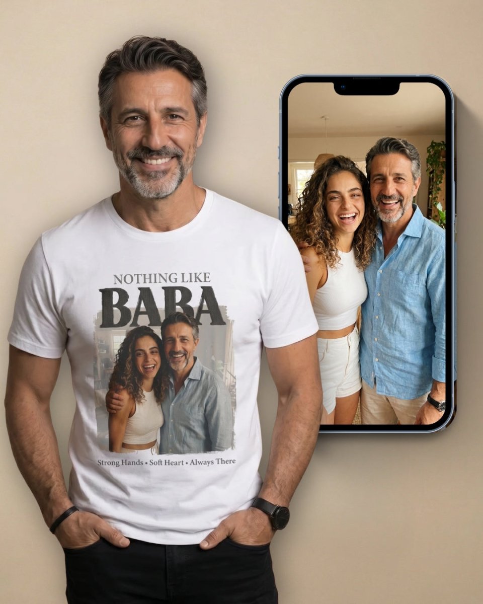 Personalized Persian Baba Photo T-Shirt - Persian Roots