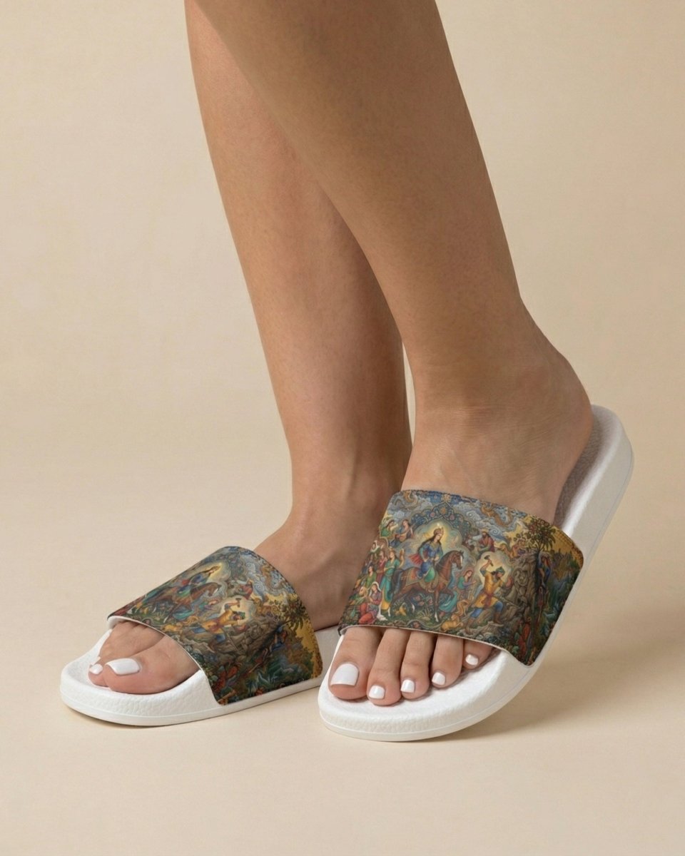 Shirin &amp; Farhad Story Slide Sandals – Women - Persian Roots