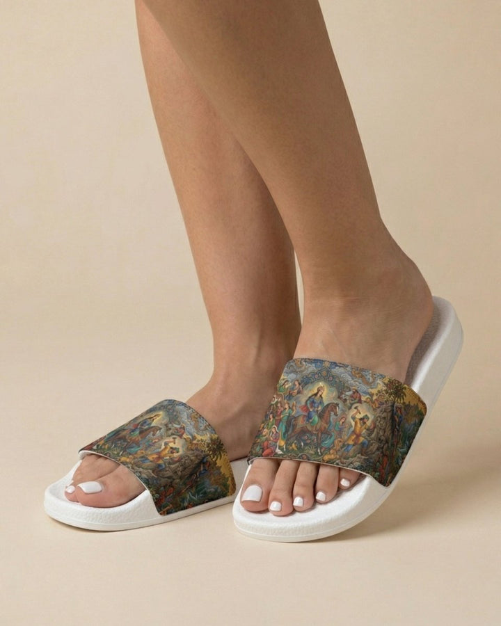 Shirin &amp; Farhad Story Slide Sandals – Women - Persian Roots