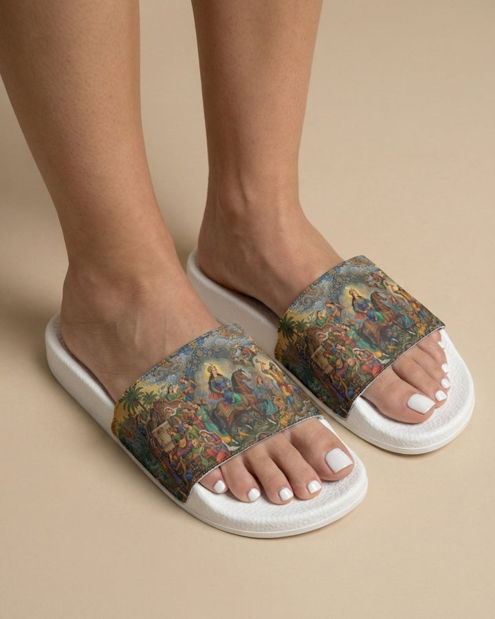 Shirin &amp; Farhad Story Slide Sandals – Women - Persian Roots