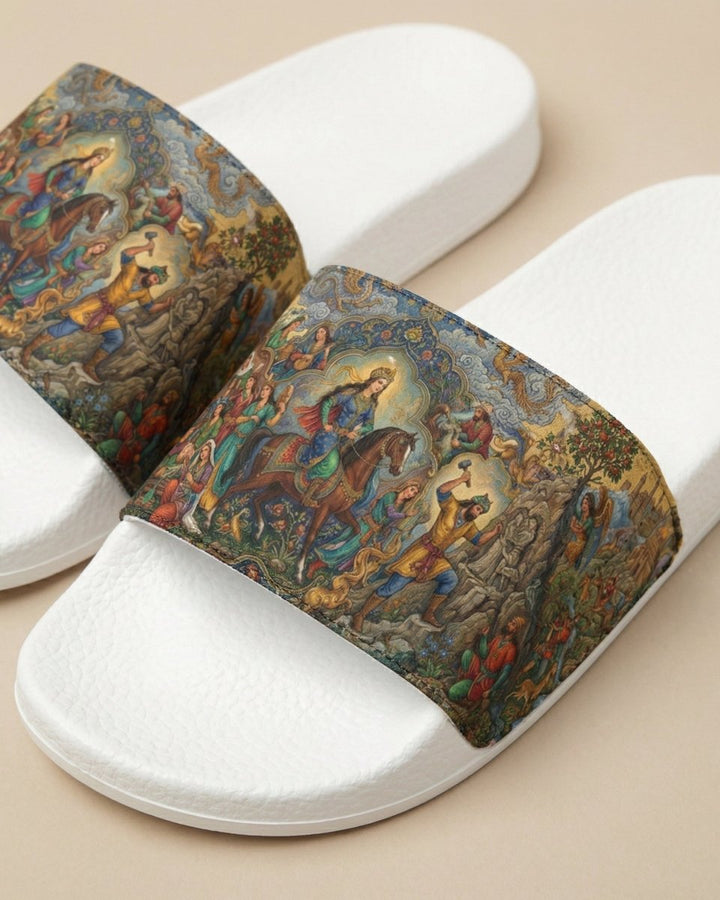 Shirin &amp; Farhad Story Slide Sandals – Women - Persian Roots