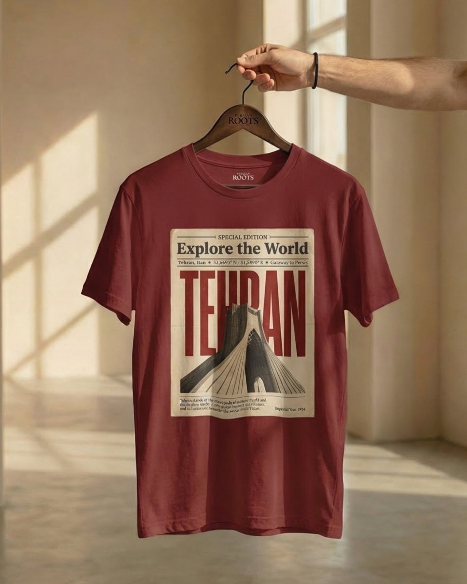 Tehran Azadi Poster Tee - Men’s - Persian Roots