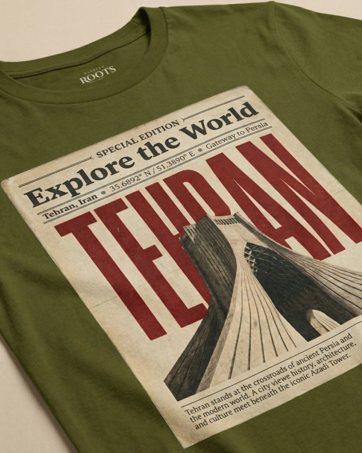 Tehran Azadi Poster Tee - Men’s - Persian Roots