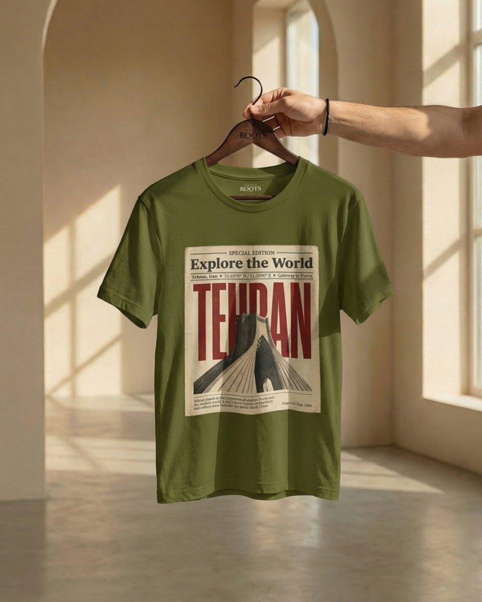 Tehran Azadi Poster Tee - Men’s - Persian Roots