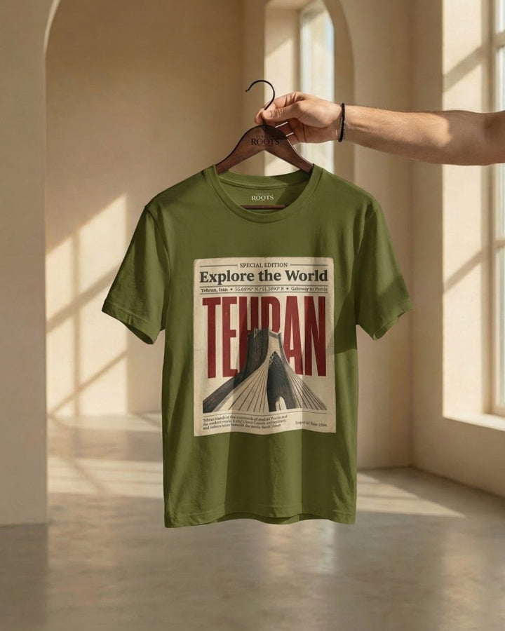 Tehran Azadi Poster Tee - Men’s - Persian Roots