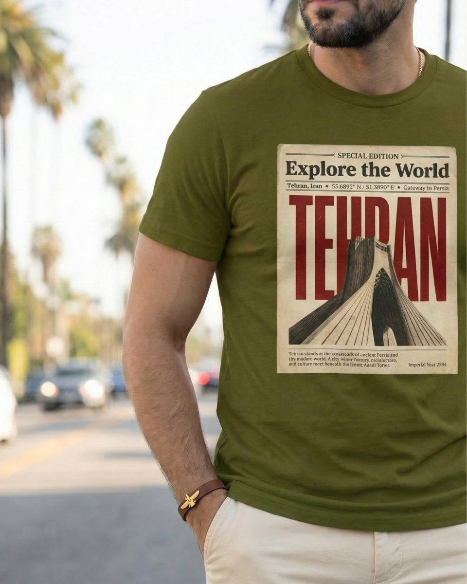 Tehran Azadi Poster Tee - Men’s - Persian Roots