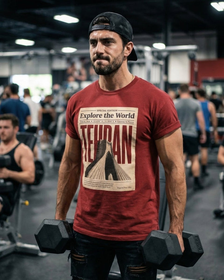 Tehran Azadi Poster Tee - Men’s - Persian Roots