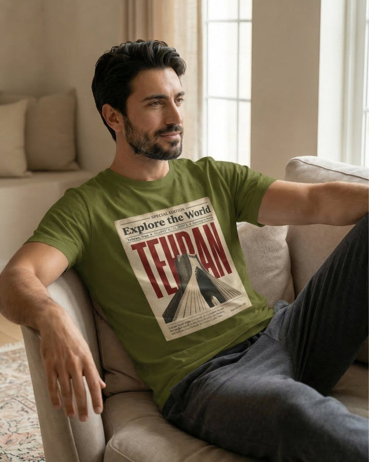 Tehran Azadi Poster Tee - Men’s - Persian Roots