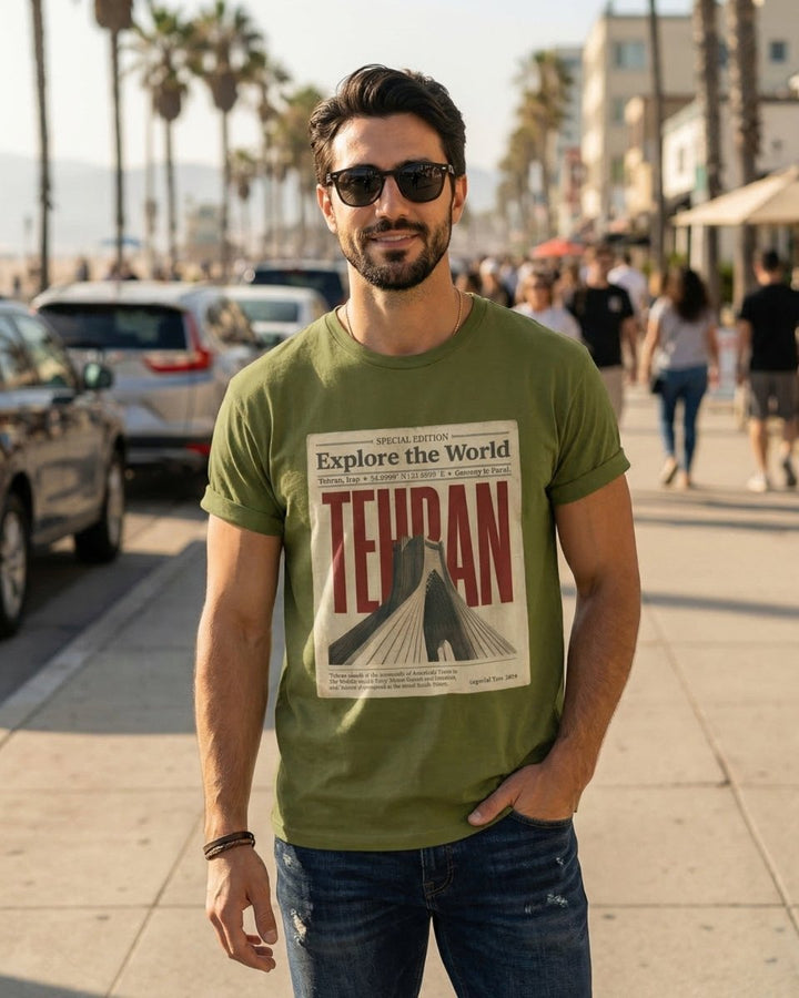 Tehran Azadi Poster Tee - Men’s - Persian Roots