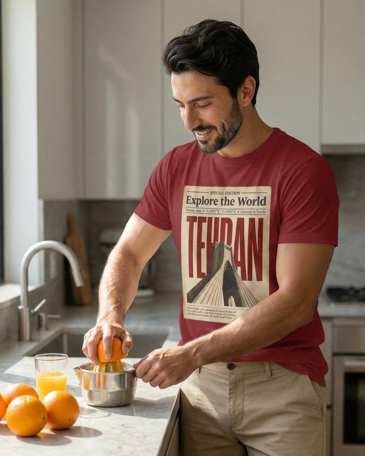 Tehran Azadi Poster Tee - Men’s - Persian Roots