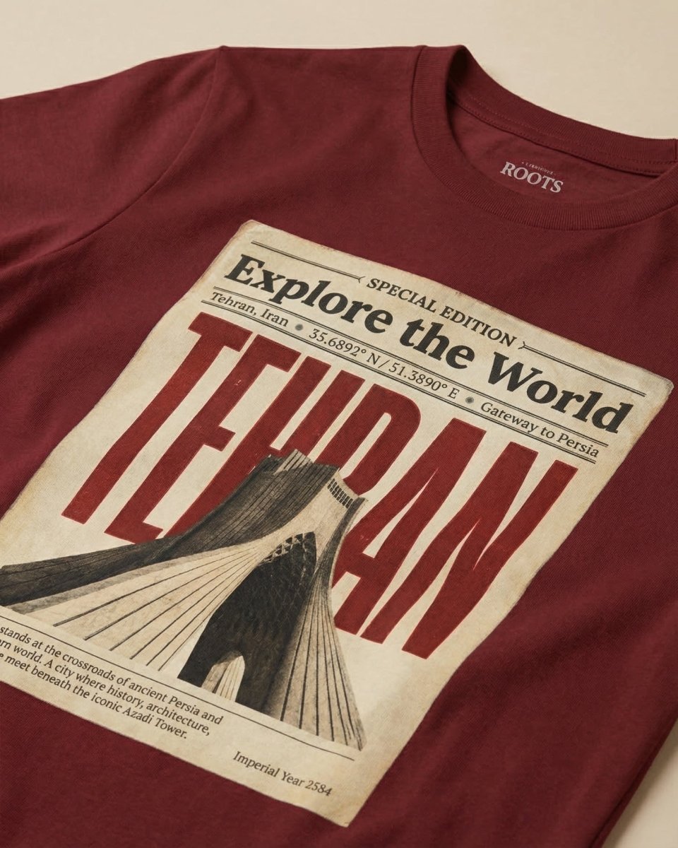 Tehran Azadi Poster Tee - Men’s - Persian Roots