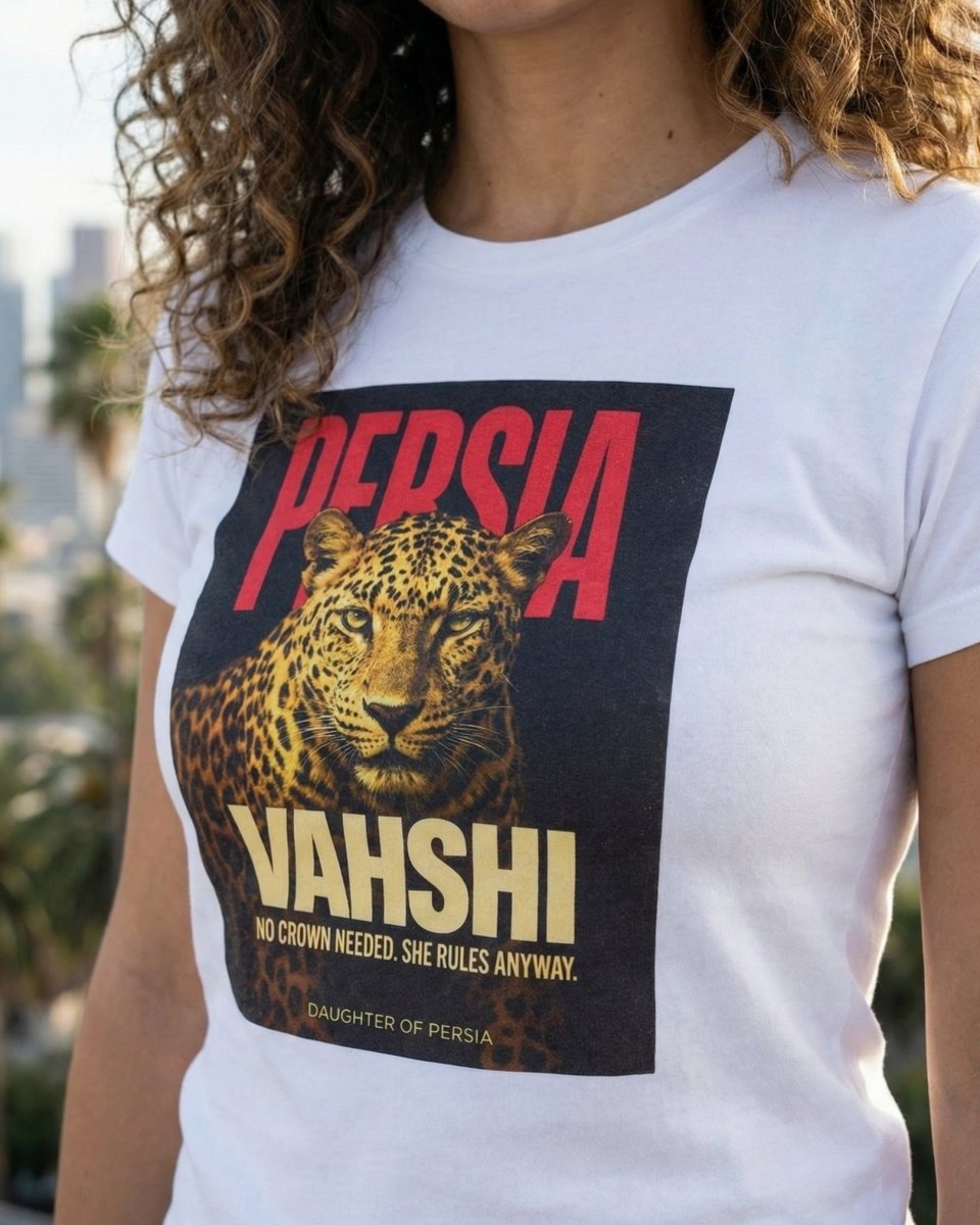 Vahshi Persian Leopard Tee - Women’s - Persian Roots