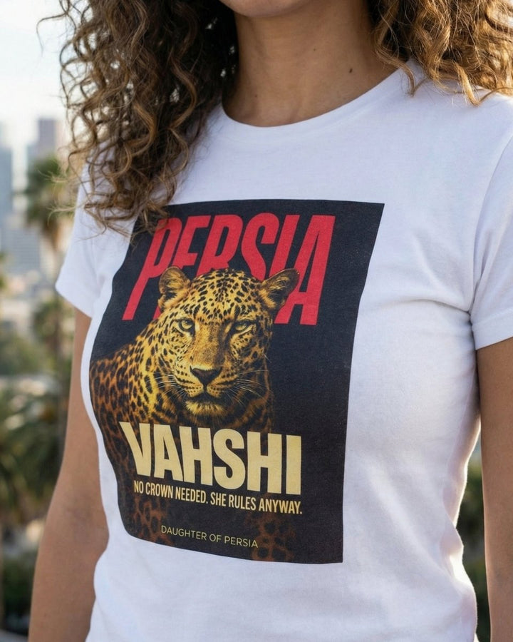 Vahshi Persian Leopard Tee - Women’s - Persian Roots