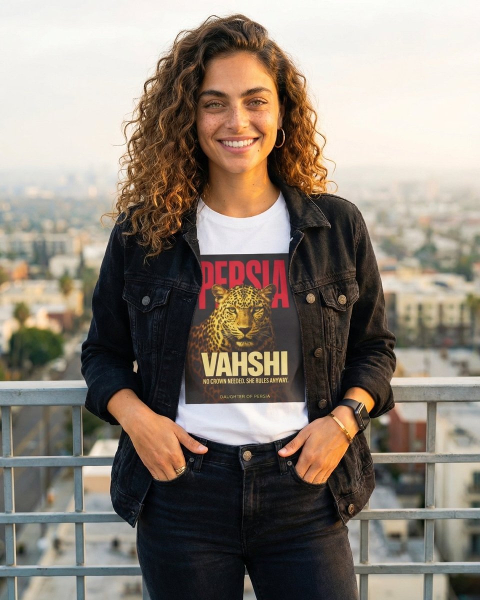 Vahshi Persian Leopard Tee - Women’s - Persian Roots