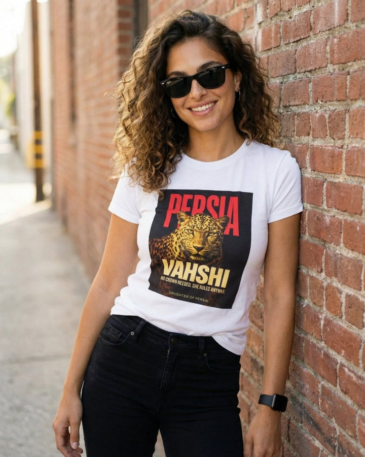 Vahshi Persian Leopard Tee - Women’s - Persian Roots